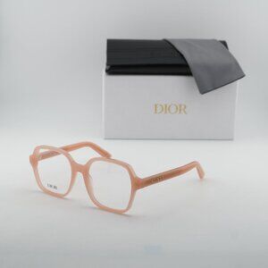 Dior DIORMIDNIGHT O S1I 3900 Square Eyeglasses - Shiny Pink 53mm